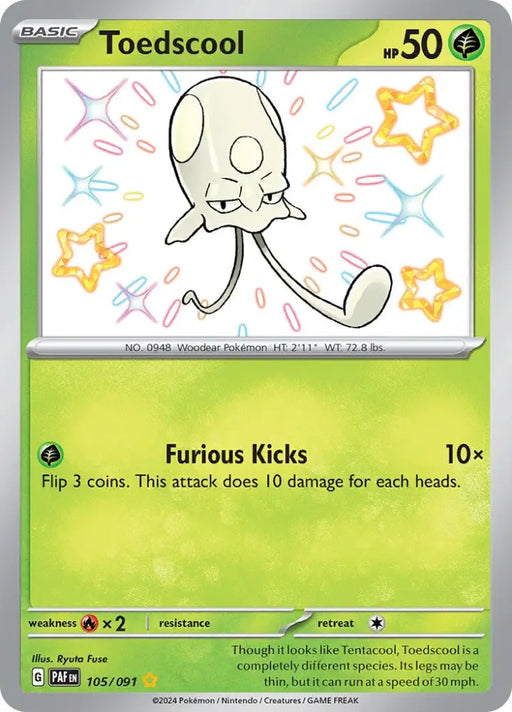 Toedscool (105/091) [Scarlet & Violet: Paldean Fates] - Pokemon Single