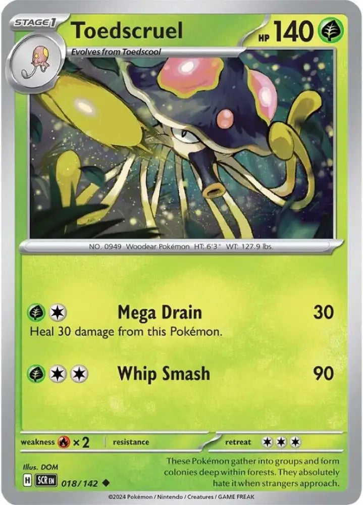 Toedscruel (018/142) [Scarlet & Violet: Stellar Crown] - Pokemon Single