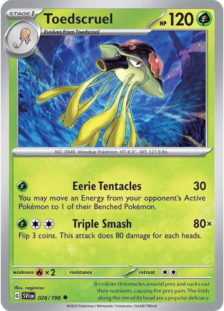 Toedscruel (026/198) [Scarlet & Violet: Base Set] - Pokemon Single