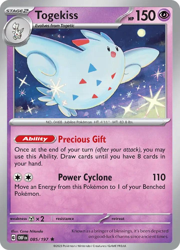 Togekiss (085/197) [Scarlet & Violet: Obsidian Flames] - Pokemon Single