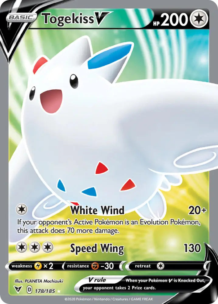 Togekiss V (178/185) [Sword & Shield: Vivid Voltage] - Pokemon Single