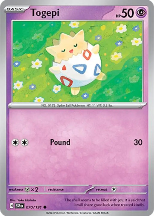 Togepi (070/191) [Scarlet & Violet: Surging Sparks] - Pokemon Single