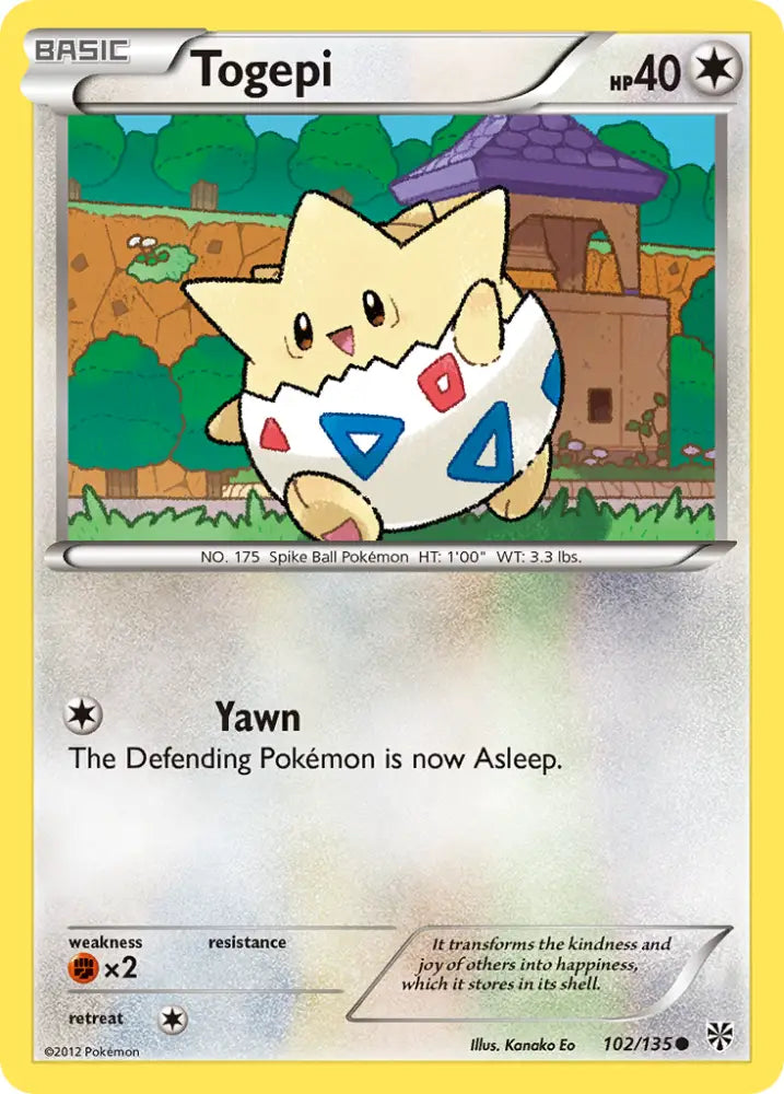Togepi (102/135) [Black & White: Plasma Storm] - Pokemon Single