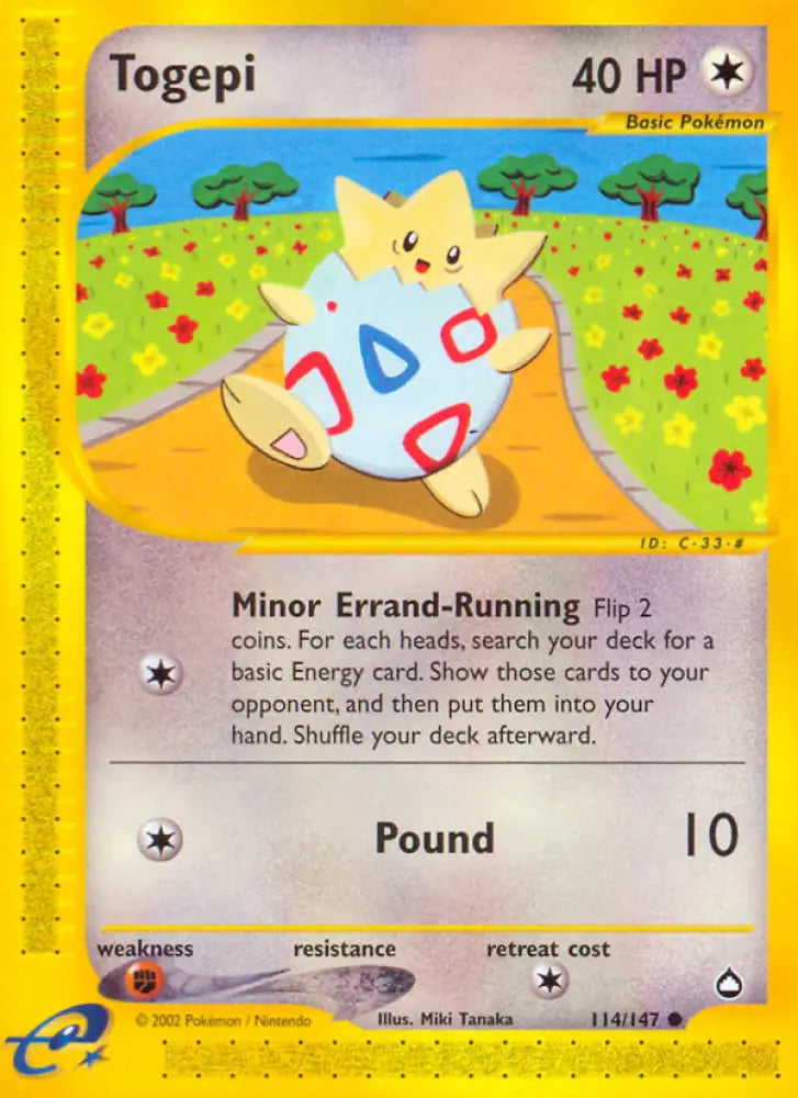 Togepi (114/147) [Aquapolis] - Pokemon Single