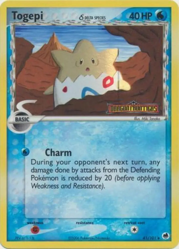 Togepi (41/101) (Delta Species) (Stamped) [EX: Dragon Frontiers] - Pokemon Single