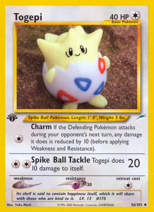 Togepi (56/105) [Neo Destiny 1st Edition] - Pokemon Single