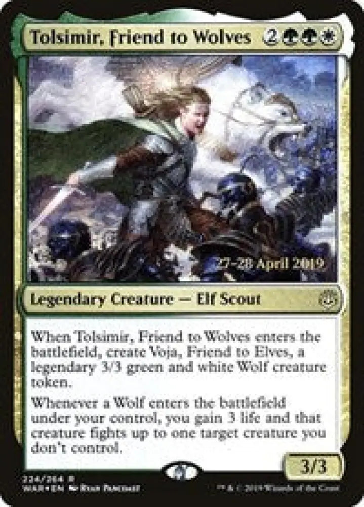 Tolsimir, Friend to Wolves (224) [Prerelease Cards]