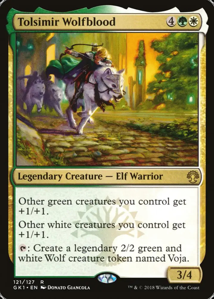 Tolsimir Wolfblood [Guilds of Ravnica Guild Kit] - MTG Single