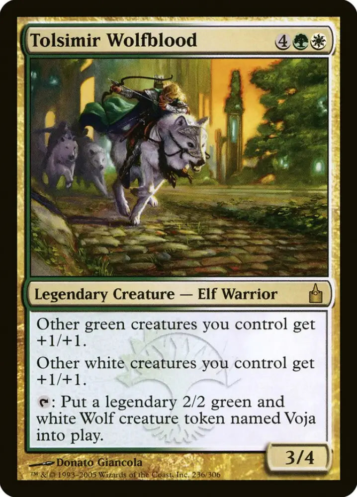Tolsimir Wolfblood [Ravnica: City of Guilds] - MTG Single