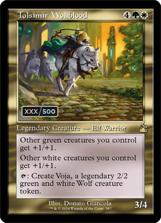 Tolsimir Wolfblood (Retro) (Serialized) [Ravnica Remastered] - MTG Single