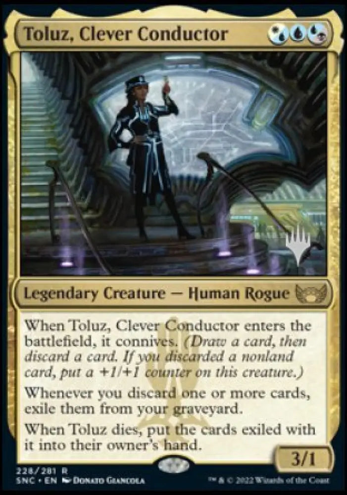 Toluz Clever Conductor (Promo Pack) [Streets of New Capenna Promos] - MTG Single