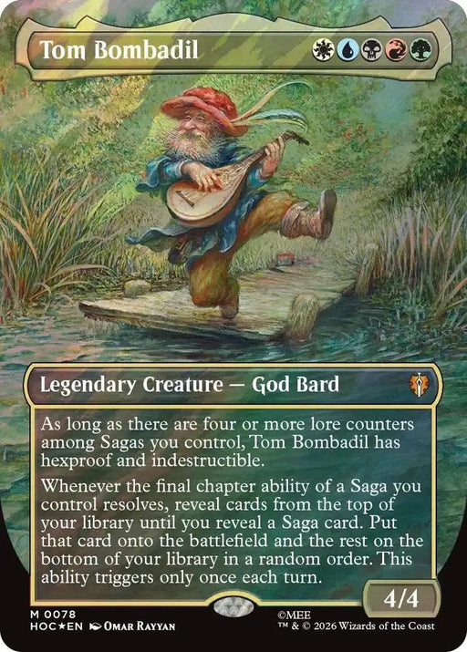 Tom Bombadil (Borderless) (Surge Foil) (78) [The Hobbit: Eternal-Legal]