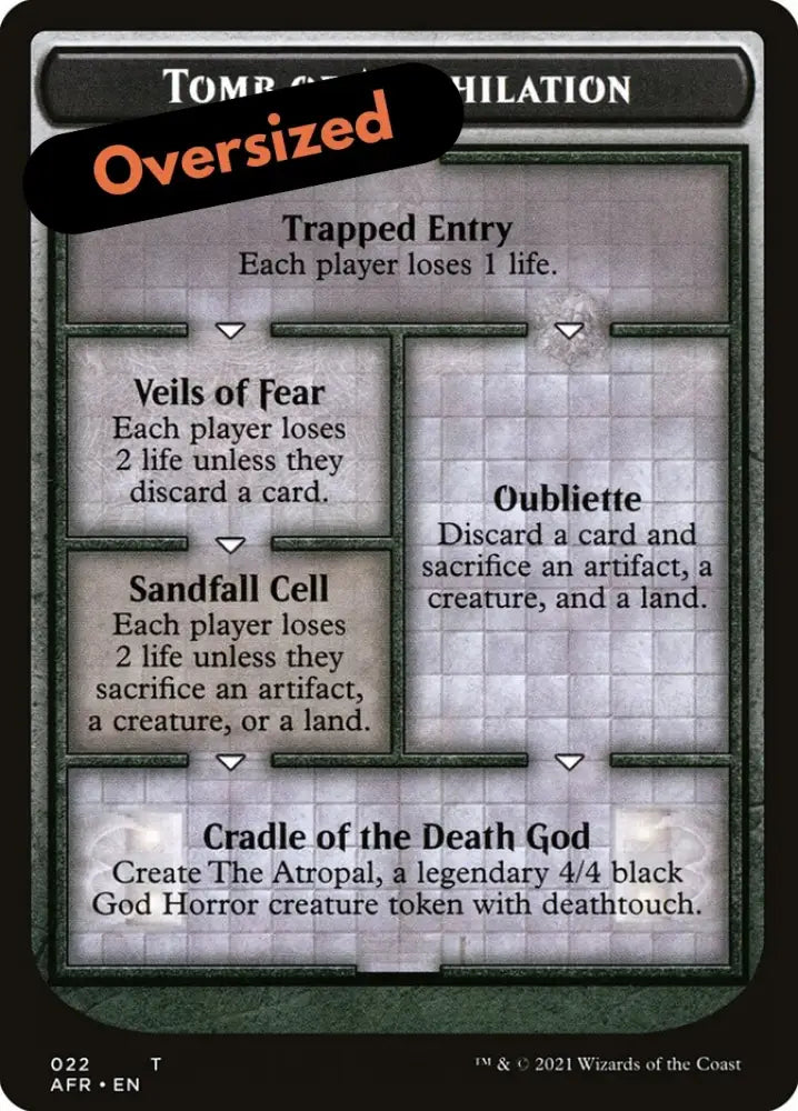 Tomb of Annihilation Token (Oversized) [Oversize Cards] - MTG Single