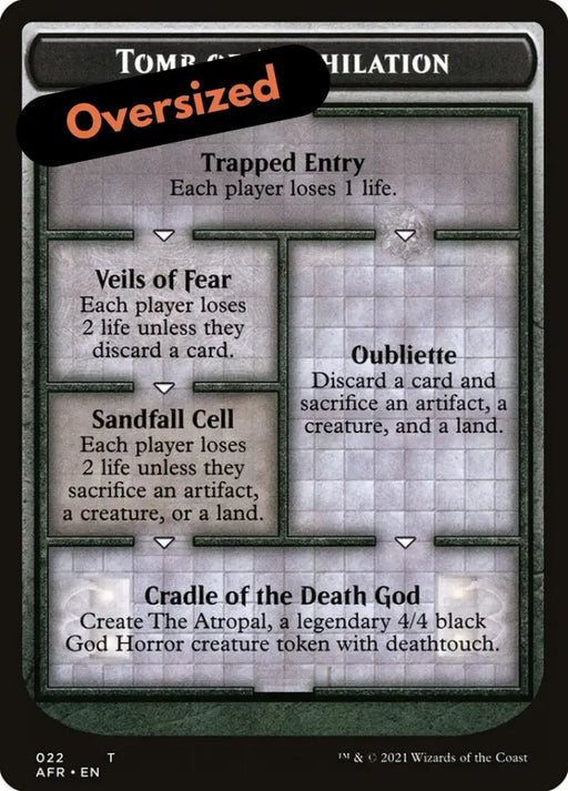 Tomb of Annihilation Token (Oversized) [Oversize Cards] - MTG Single