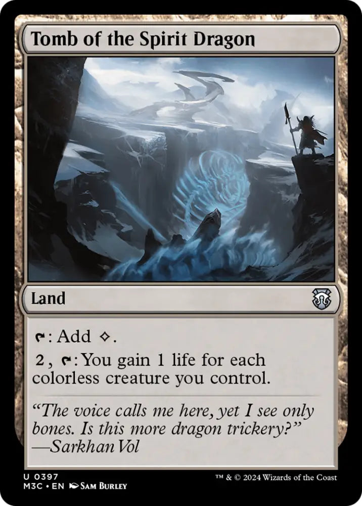 Tomb of the Spirit Dragon (Ripple Foil) [Modern Horizons 3 Commander] - MTG Single