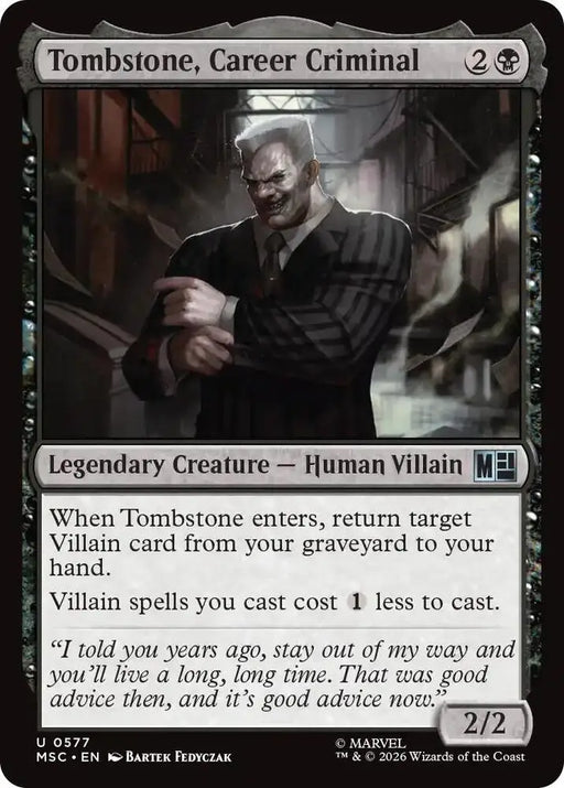 Tombstone, Career Criminal (0577) [Marvel Super Heroes Commander]