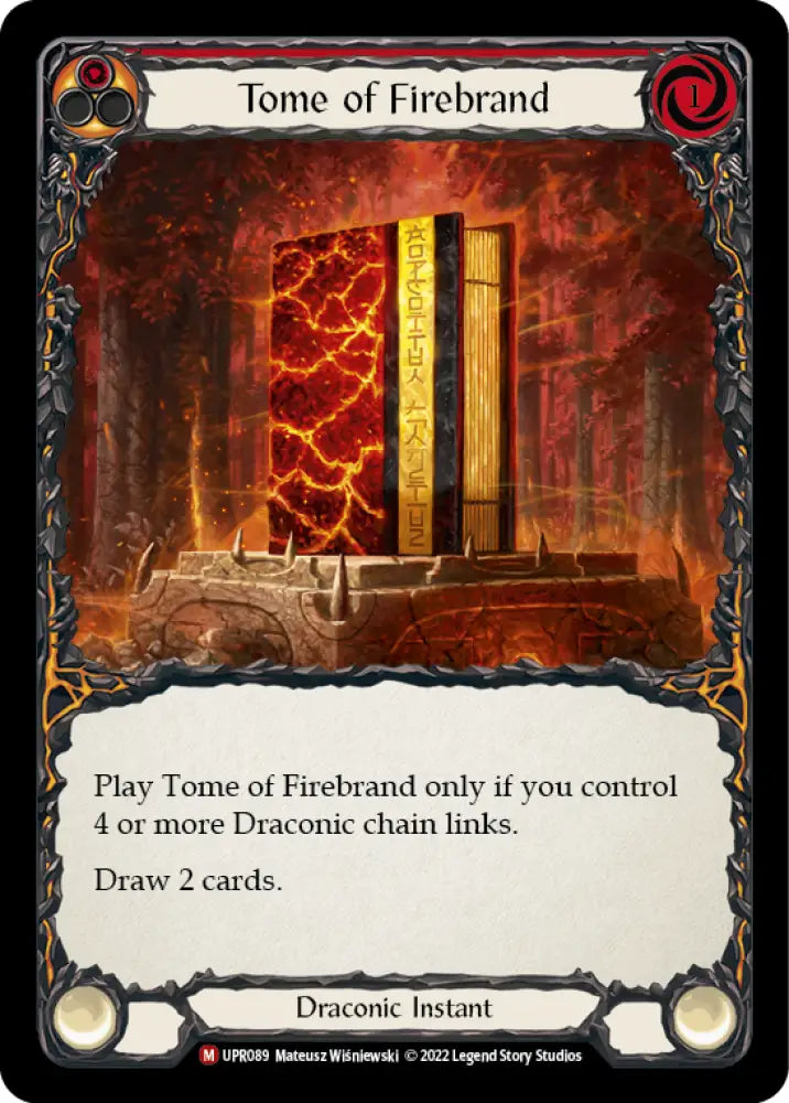 Tome of Firebrand [Uprising] Rainbow Foil - Flesh And Blood Single