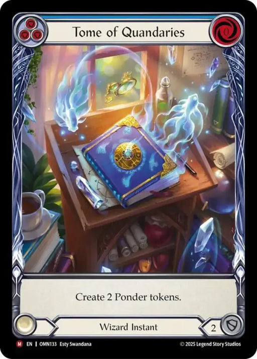 Tome of Quandaries (Blue) (Extended Art) (OMN133) [Omens of the Third Age]