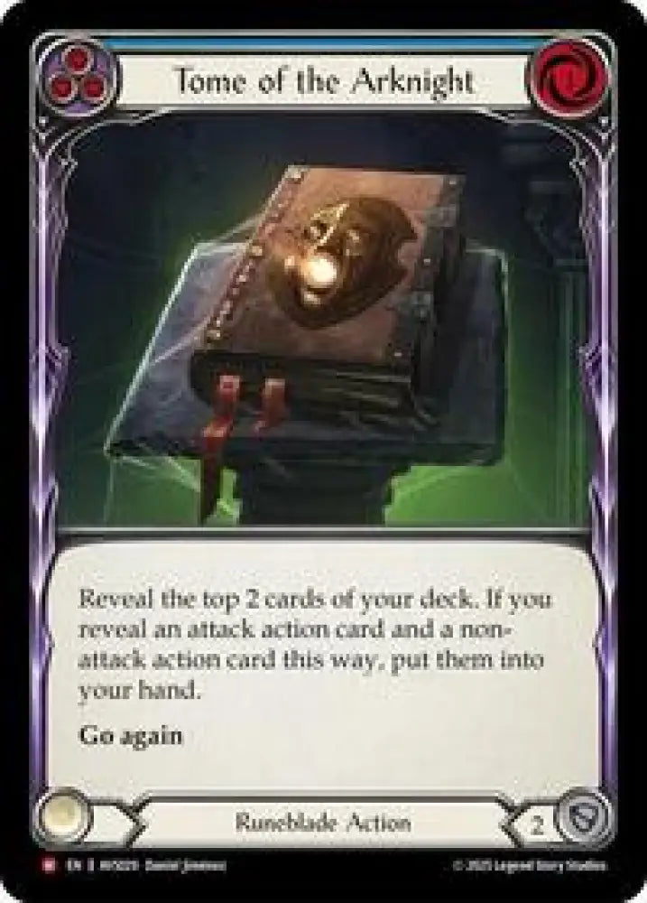 Tome of the Arknight (Blue) (AVS029) [Armory Deck: Legends Viserai]