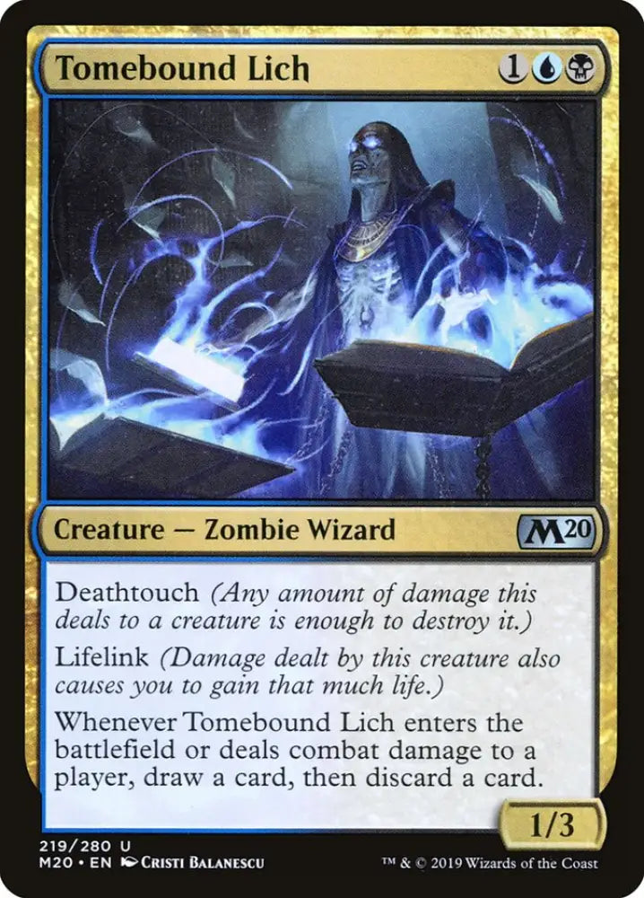 Tomebound Lich [Core Set 2020] - MTG Single