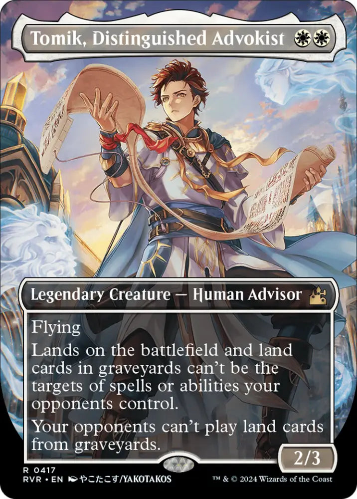 Tomik Distinguished Advokist (Anime Borderless) [Ravnica Remastered] - MTG Single