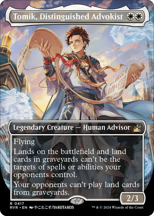 Tomik Distinguished Advokist (Anime Borderless) [Ravnica Remastered] - MTG Single