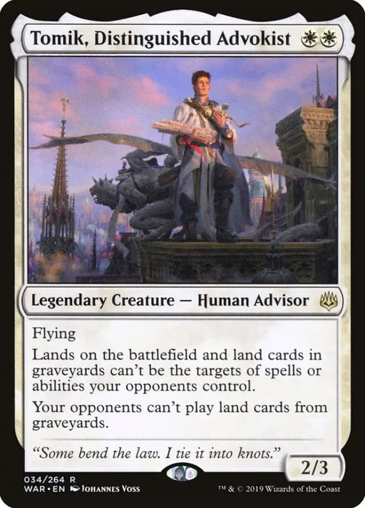 Tomik Distinguished Advokist [War of the Spark] - MTG Single