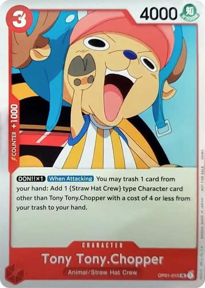 Tony Tony.Chopper (015) (OP01-015) [One Piece Demo Deck Cards]