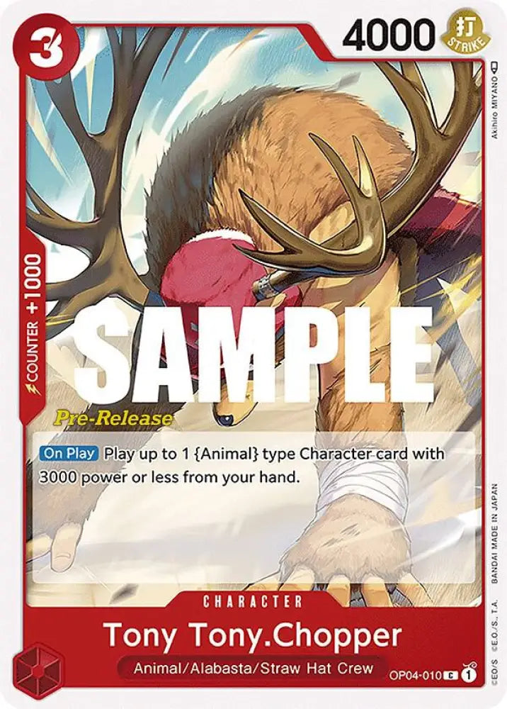 Tony Tony.Chopper (OP04-010) [Kingdoms of Intrigue Pre-Release Cards]