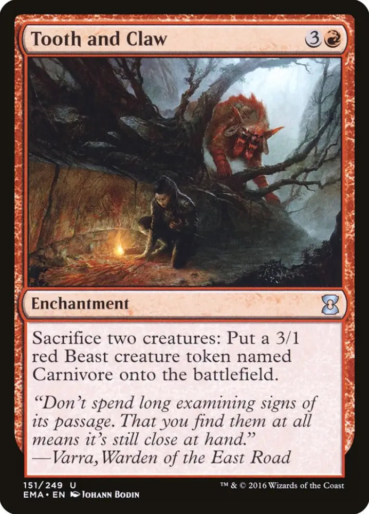 Tooth and Claw [Eternal Masters] - MTG Single