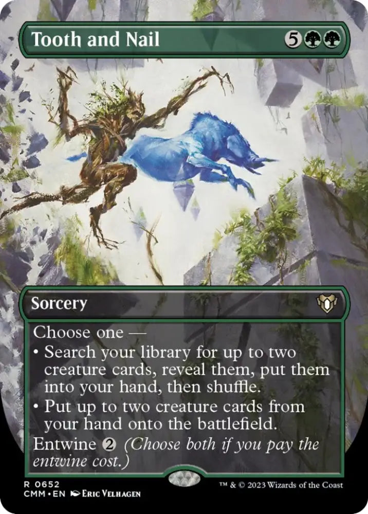 Tooth and Nail (Borderless Alternate Art) [Commander Masters] - MTG Single