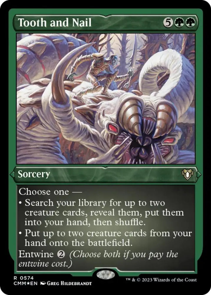 Tooth and Nail (Foil Etched) [Commander Masters] - MTG Single