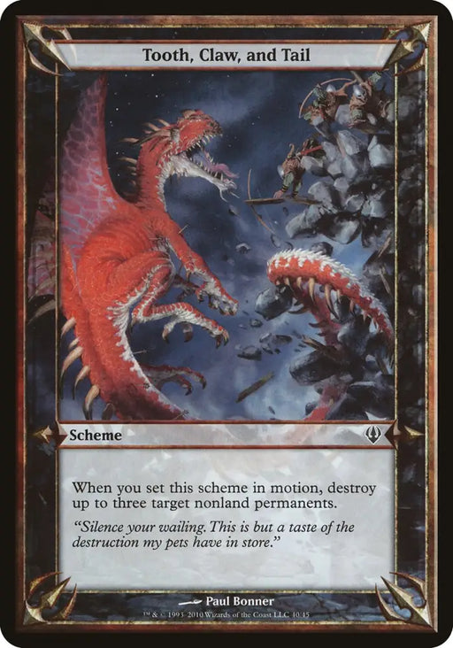 Tooth Claw and Tail (Schemes) [Archenemy Schemes] - MTG Single