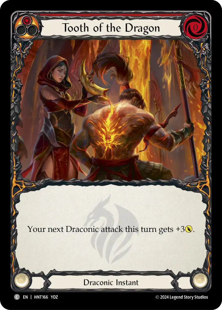 Tooth of the Dragon (Red) [The Hunted] Rainbow Foil - Flesh And Blood Single