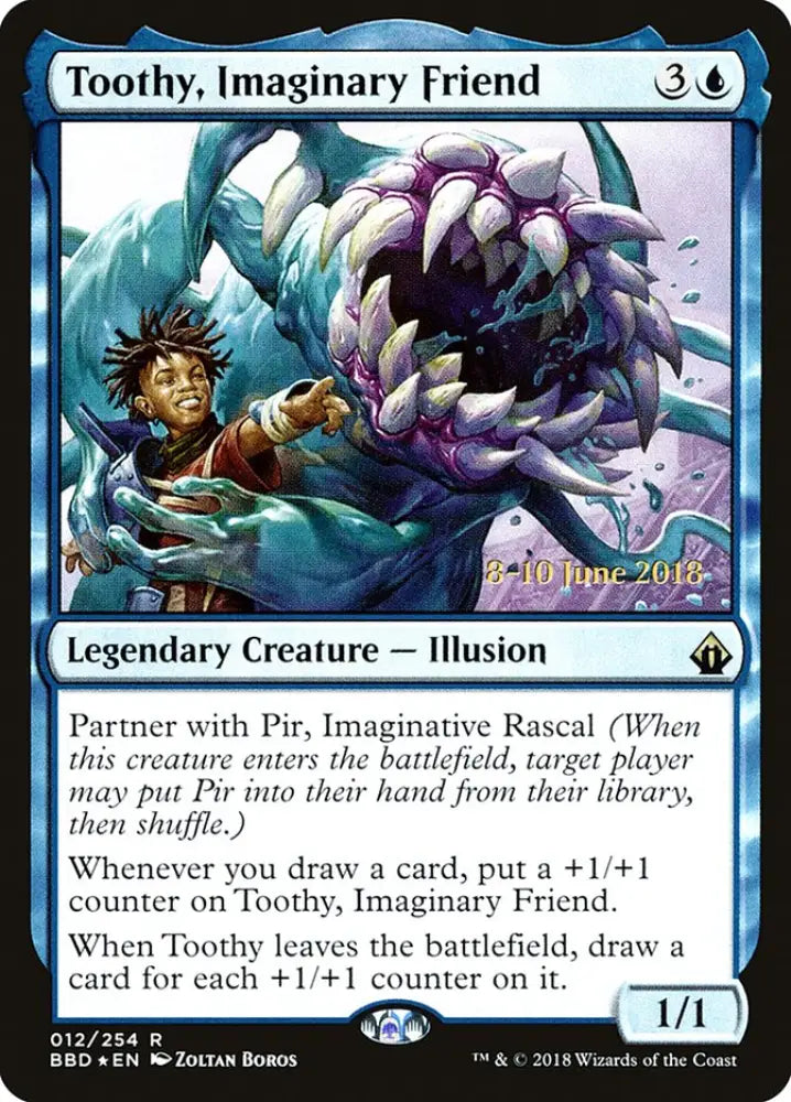 Toothy Imaginary Friend [Battlebond Prerelease Promos] - MTG Single