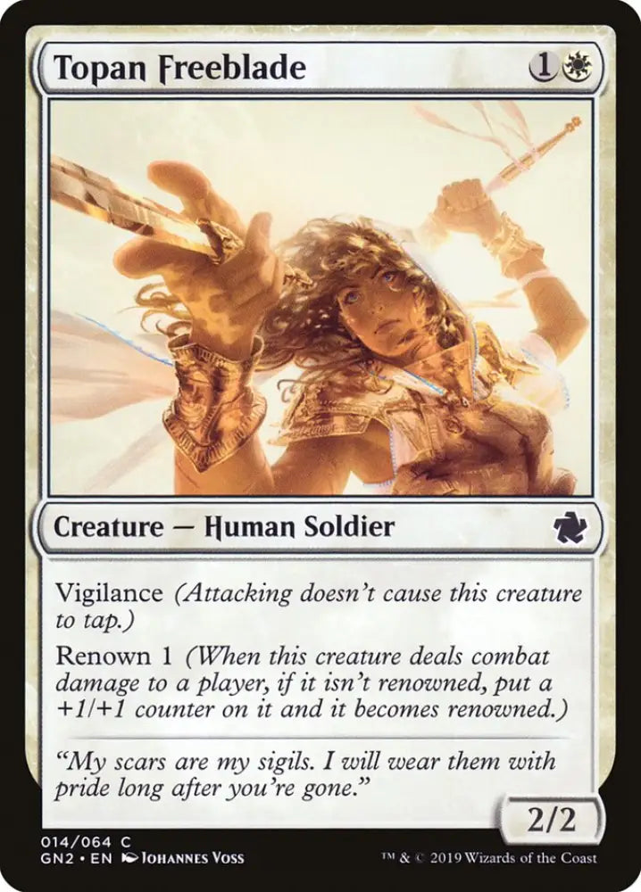 Topan Freeblade [Game Night 2019] - MTG Single