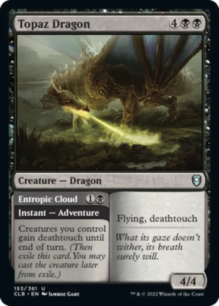 Topaz Dragon // Entropic Cloud [Commander Legends: Battle for Baldur’s Gate] - MTG Single