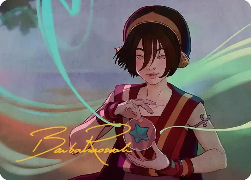 Toph, the First Metalbender Art Card (Gold-Stamped Signature) (49) [Avatar: The Last Airbender Art Series]