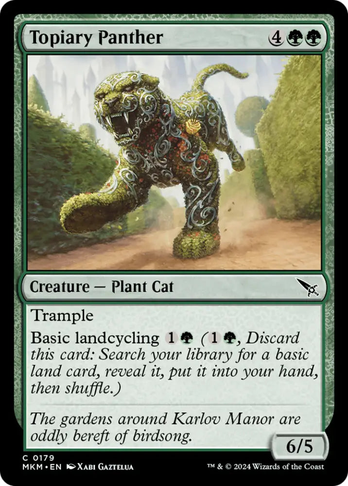 Topiary Panther [Murders at Karlov Manor] - MTG Single