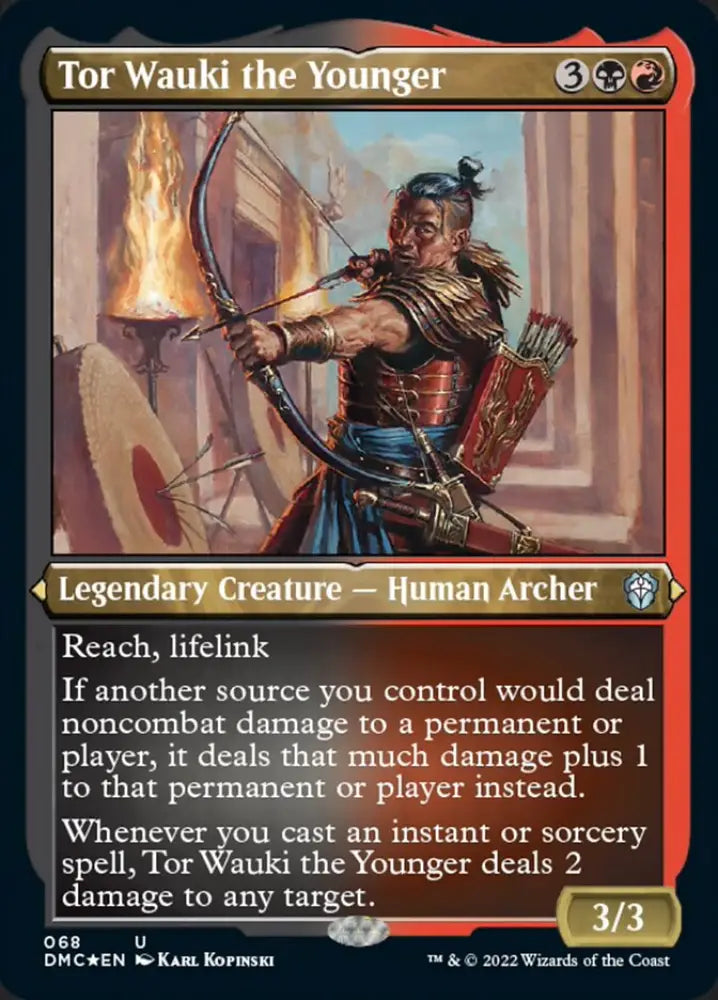 Tor Wauki the Younger (Foil Etched) [Dominaria United Commander] - MTG Single