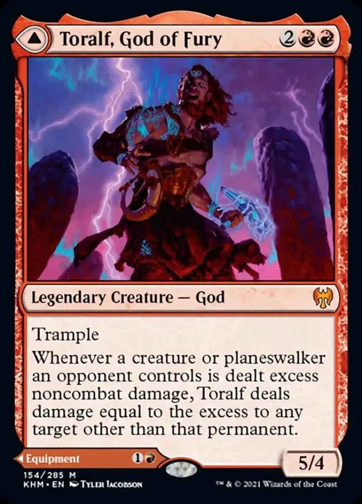 Toralf God of Fury // Toralf’s Hammer [Kaldheim] - MTG Single