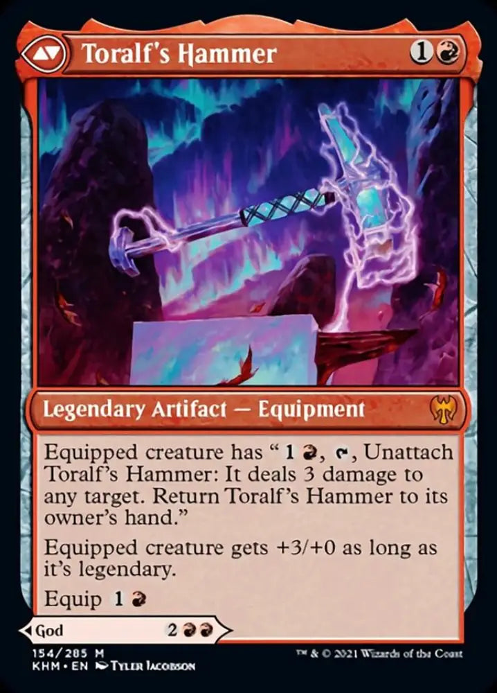 Toralf God of Fury // Toralf’s Hammer [Kaldheim] - MTG Single