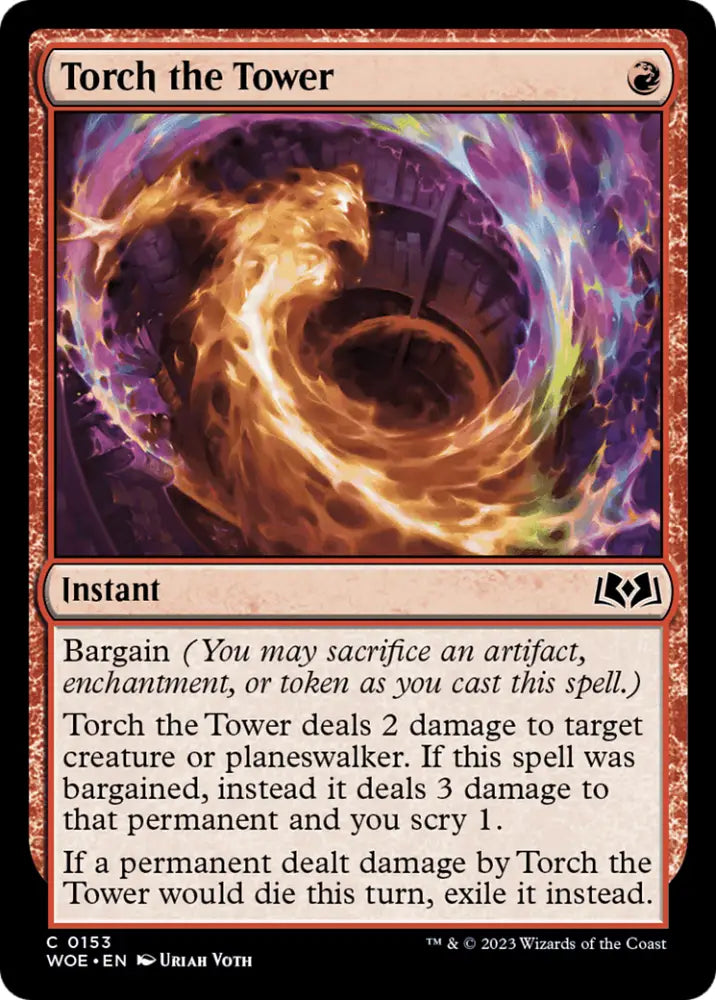 Torch the Tower [Wilds of Eldraine] - MTG Single
