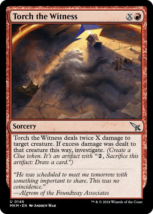 Torch the Witness (Blue) [Murders at Karlov Manor] - MTG Single