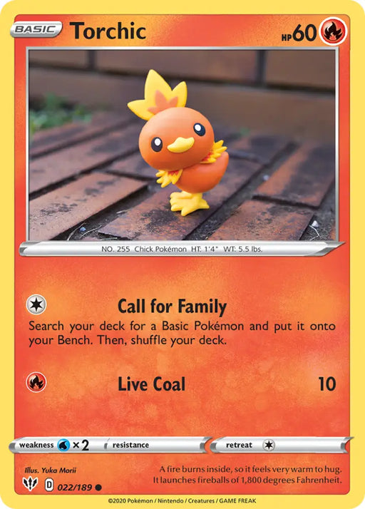 Torchic (022/189) [Sword & Shield: Darkness Ablaze] - Pokemon Single