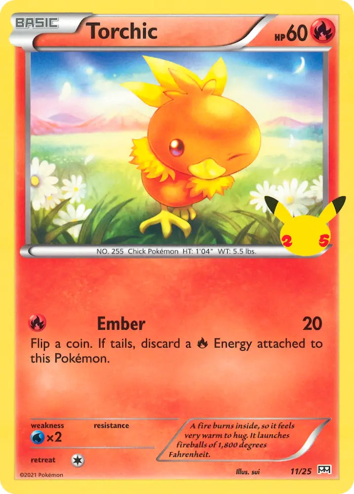 Torchic (11/25) [McDonald’s 25th Anniversary] - Pokemon Single