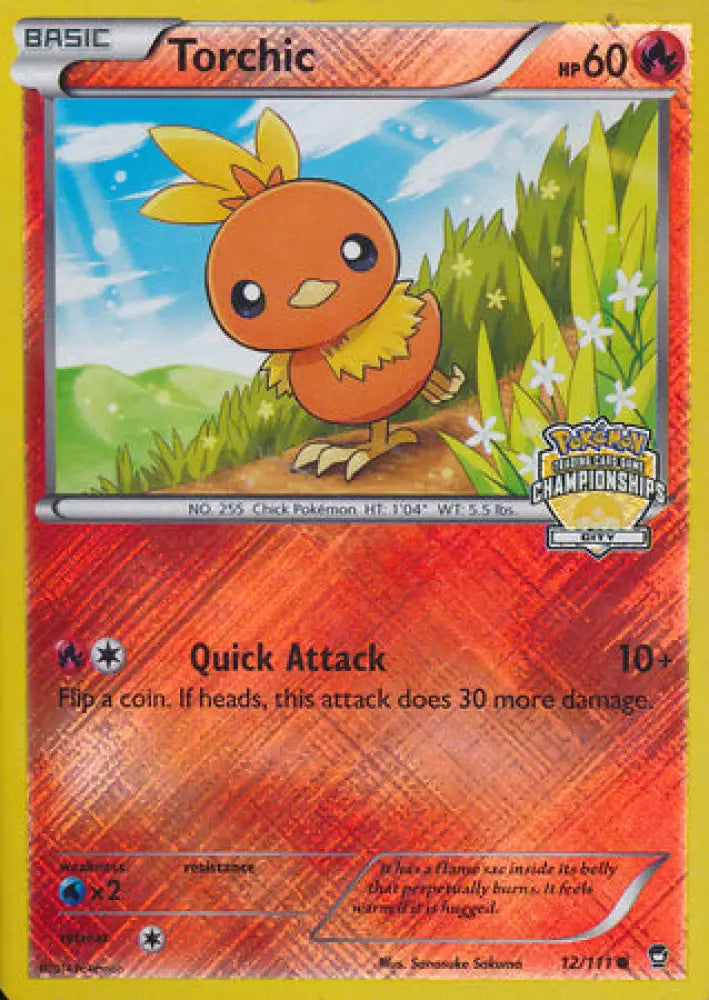Torchic (12/111) (City Championship Promo) [XY: Furious Fists] - Pokemon Single