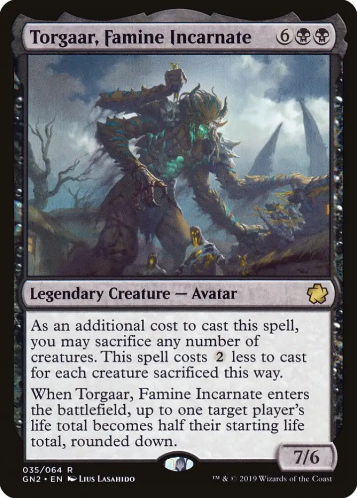 Torgaar Famine Incarnate [Game Night 2019] - MTG Single