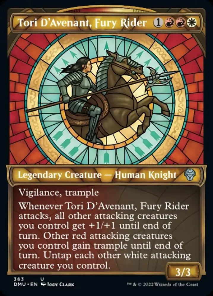 Tori D’Avenant Fury Rider (Showcase Textured) [Dominaria United] - MTG Single