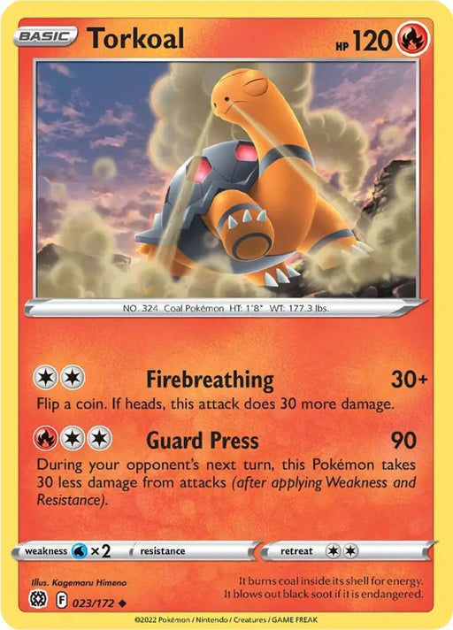 Torkoal (023/172) [Sword & Shield: Brilliant Stars] - Pokemon Single